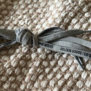 Golden Goose Textured Gray Shoelaces